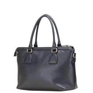 Gucci Black Leather GG Interlocking Handbag